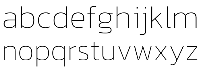 Dizhitl Thin Regular Font LOWERCASE