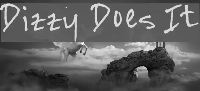 Dizzy Does It Шрифта examples