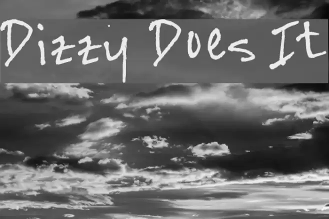 Dizzy Does It Шрифта examples