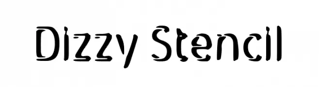 Dizzy Stencil  Fuentes Gratis Descargar