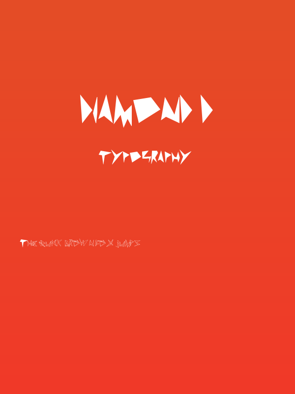 diamond d Poster