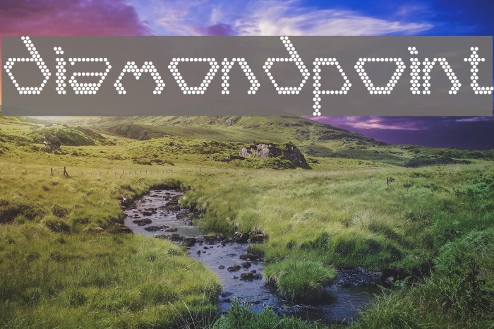 diamondpoint Font examples