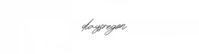 diaysregon  Frei Schriftart Herunterladen