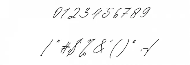 diaysregon Font OTHER CHARS