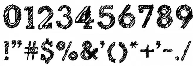 dibble nibble square Font OTHER CHARS