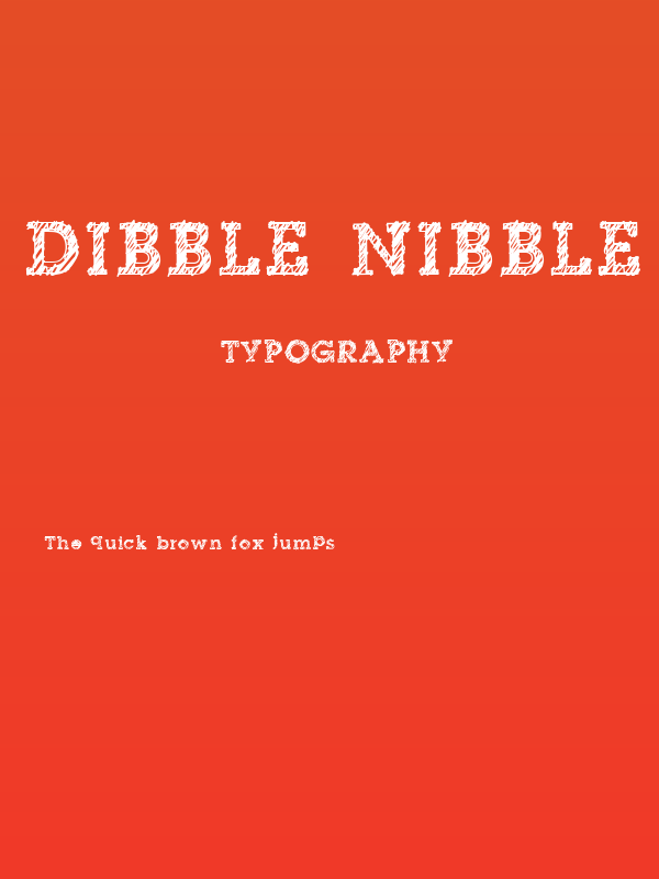 dibble nibble square Poster