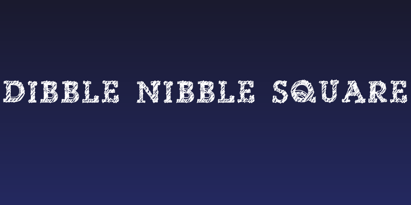 dibble nibble square Social Header
