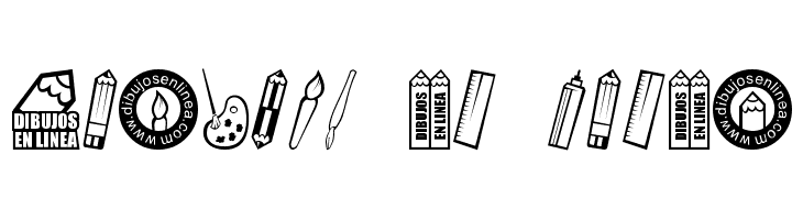 dibujos en linea Font