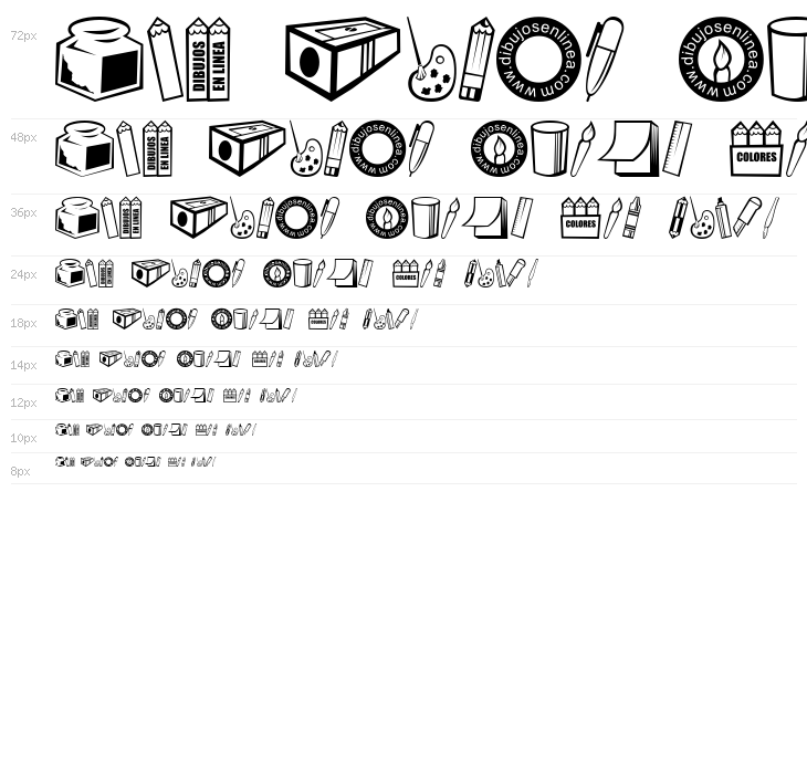 dibujos en linea Waterfall