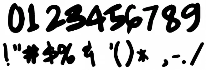 dickhop Font OTHER CHARS