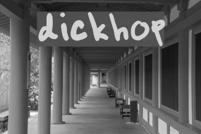dickhop Font examples