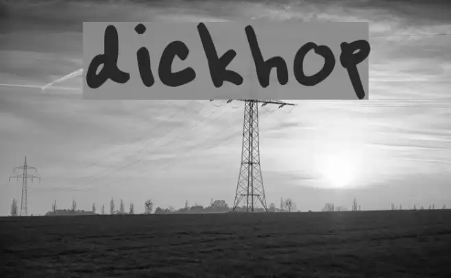 dickhop Font examples