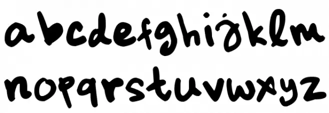 dickhop خط أحرف صغيرة