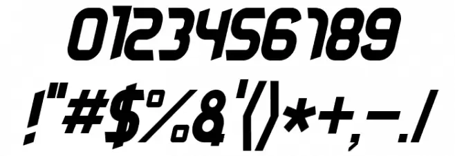 dieselpunk-italic Font OTHER CHARS