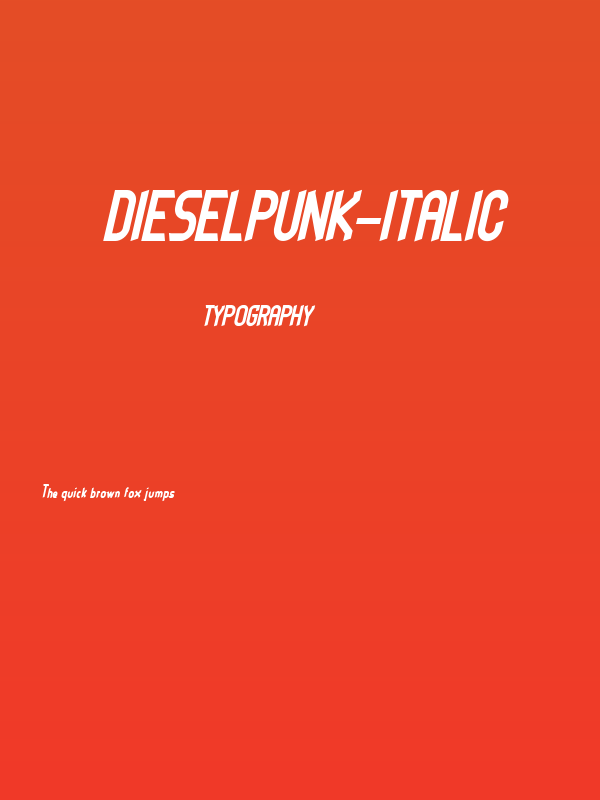 dieselpunk-italic Poster