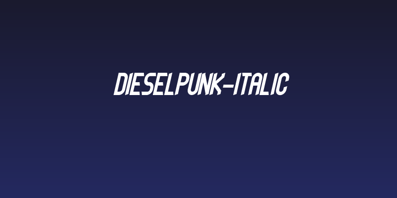 dieselpunk-italic Social Header