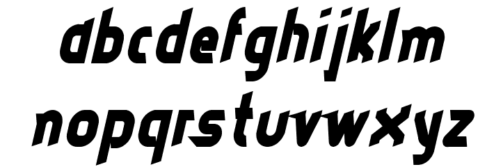 dieselpunk-italic Font LOWERCASE