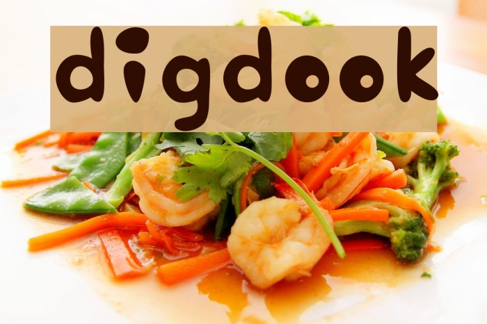 digdook Font examples