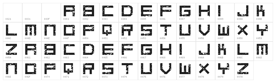 digital anarchy Regular Character Map