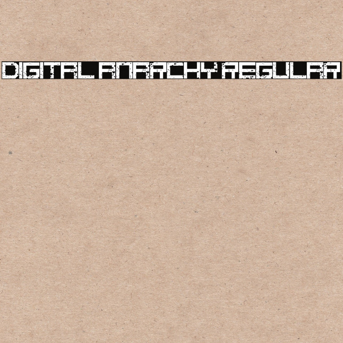 digital anarchy Regular Font examples