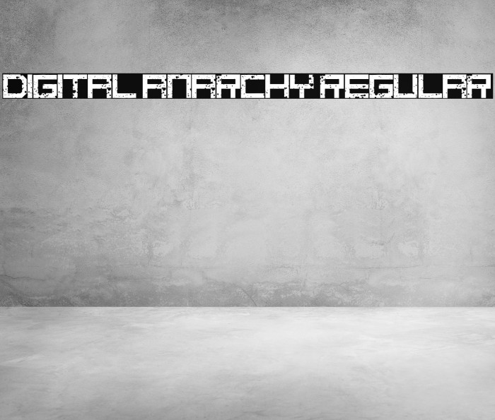 digital anarchy Regular Font examples