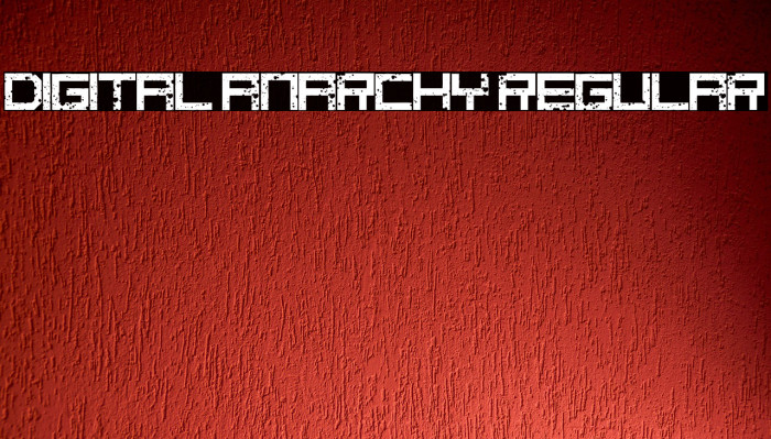 digital anarchy Regular Font examples