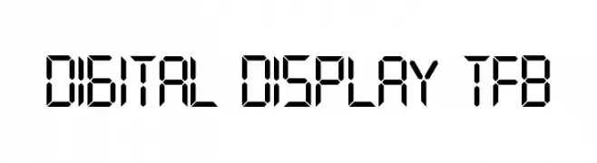 digital display tfb  les polices de caractères gratuit tlcharger