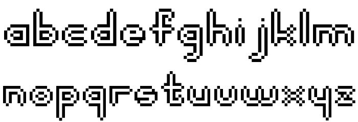 digitalisMAN Font LOWERCASE