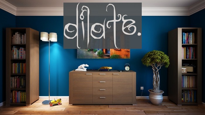 dilate. Font examples