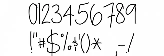 dill pickles Font OTHER CHARS