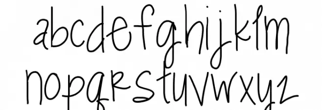 dill pickles Font LOWERCASE