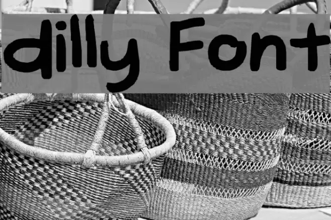 dilly Font examples