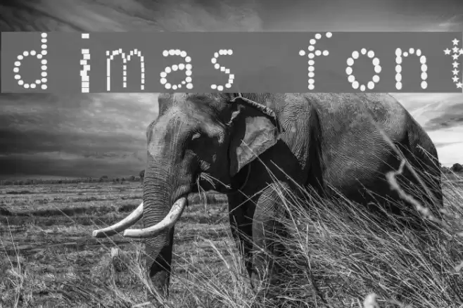 dimas font Font examples