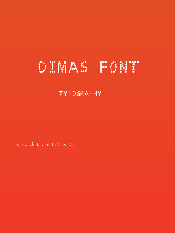 dimas font Poster
