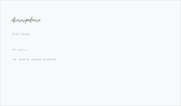 dimmyademo Business Card