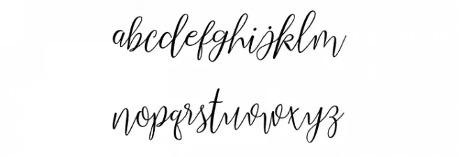 dimmyademo Schriftart Kleinbuchstaben