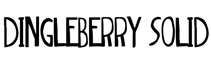 dingleberry solid  font caratteri gratis