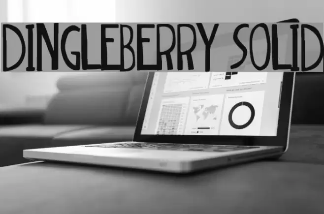 dingleberry solid Font examples