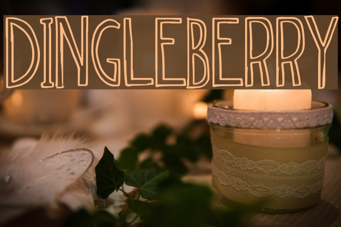 dingleberry Font examples