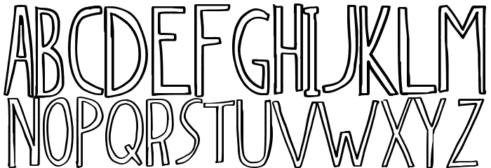 dingleberry Font LOWERCASE