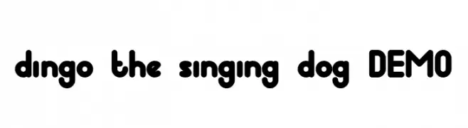 dingo the singing dog DEMO  baixar fontes gratis