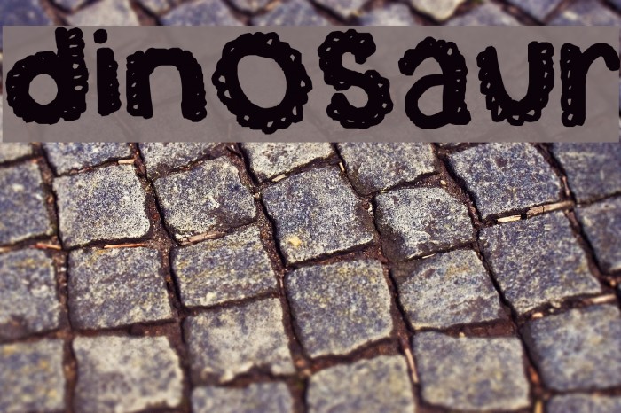 dinosaur Шрифта examples
