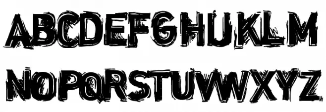dinstik フォント 大文字