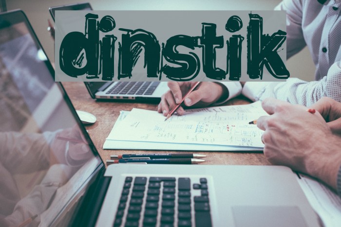 dinstik Font examples