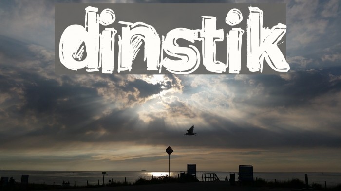 dinstik Font examples