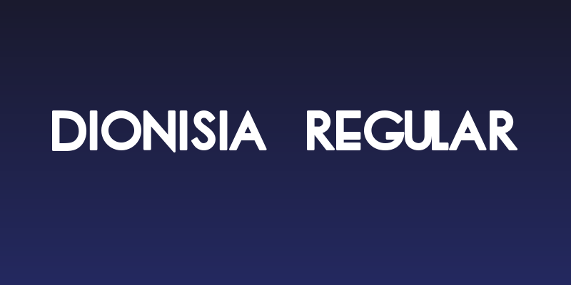 dionisia Regular Social Header