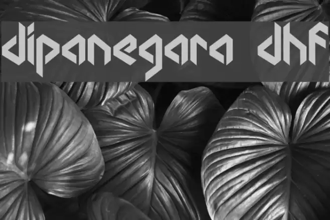 dipanegara dhf Font examples