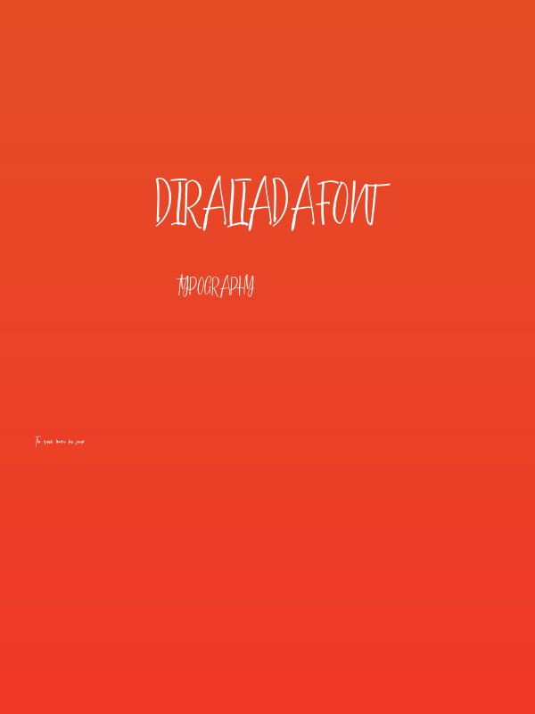 diraliaDafont Poster