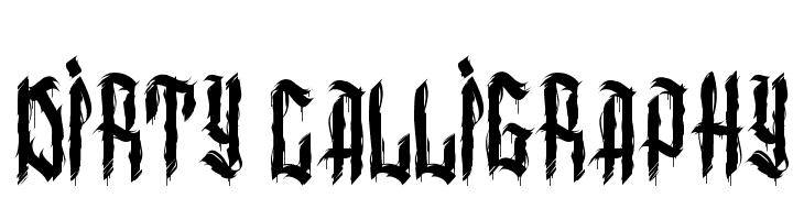 dirty calligraphy  Free Fonts Download
