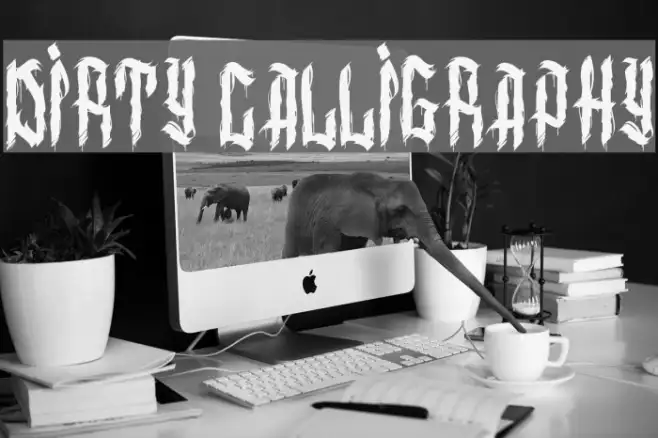 dirty calligraphy Example 1